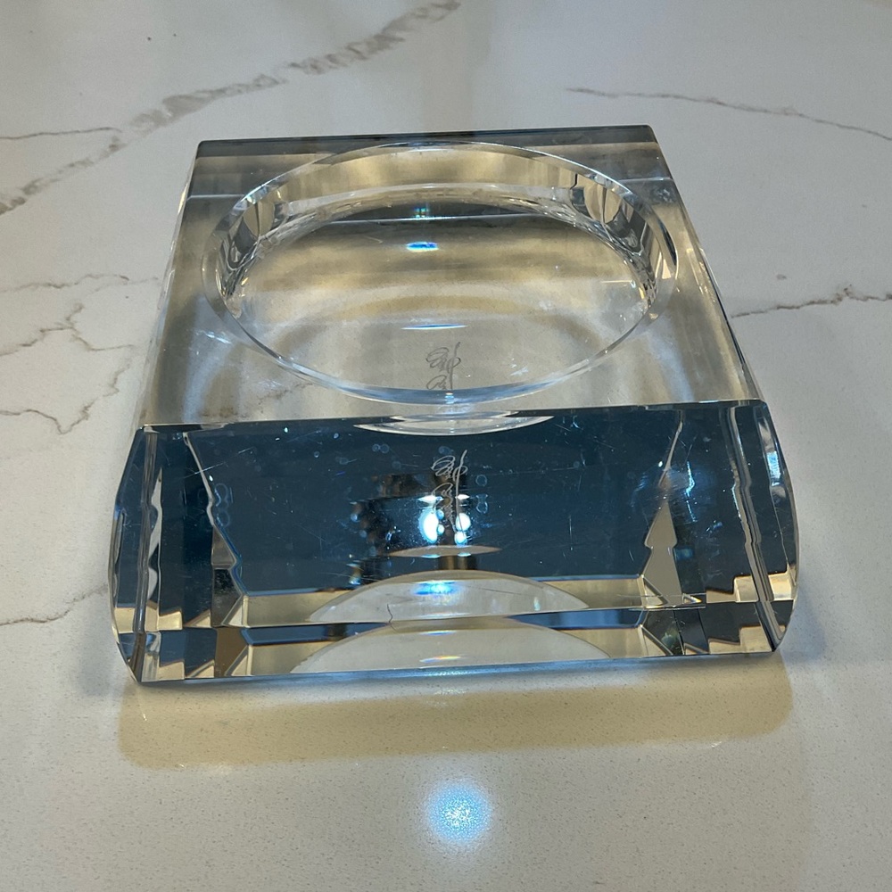 Crystal candle holder